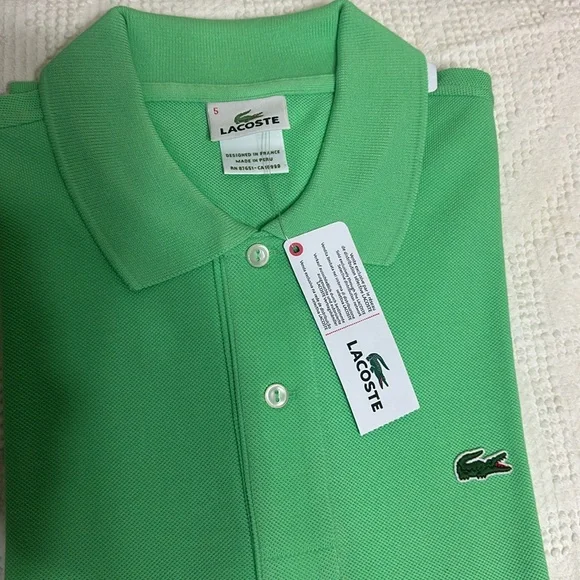 👕🐊 Brand new w tags men’s Lacoste polo  shirt size 5 - Picture 3 of 3